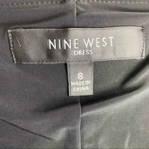 NWT Nine West Colorful Cold Shoulder Dress Size 8 - Picture 4 of 7